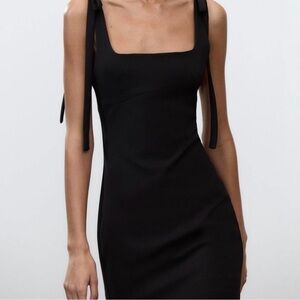 Zara Black Strapless Dress